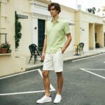 Zapatillas blancas con alzas de +6 cm con conjunto de una pieza negra