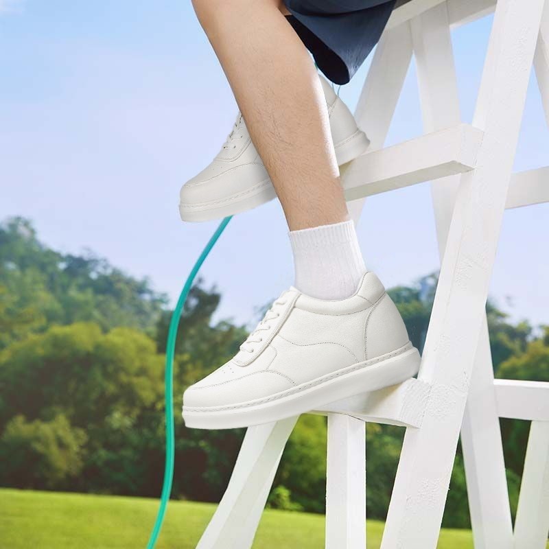 +9CM True White Height-boosting Shoes For Men outfit